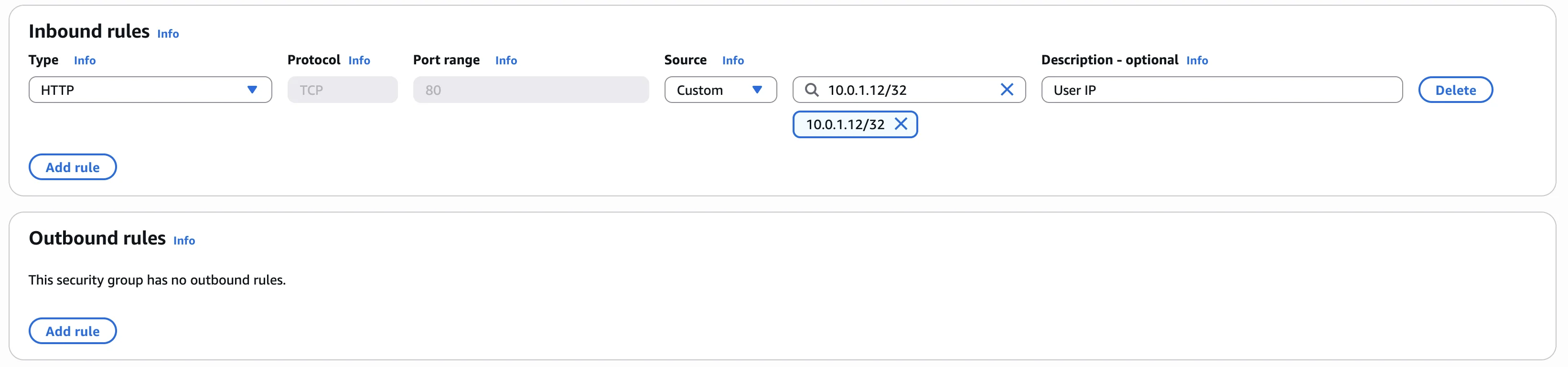 Security Group automatic response traffic flow