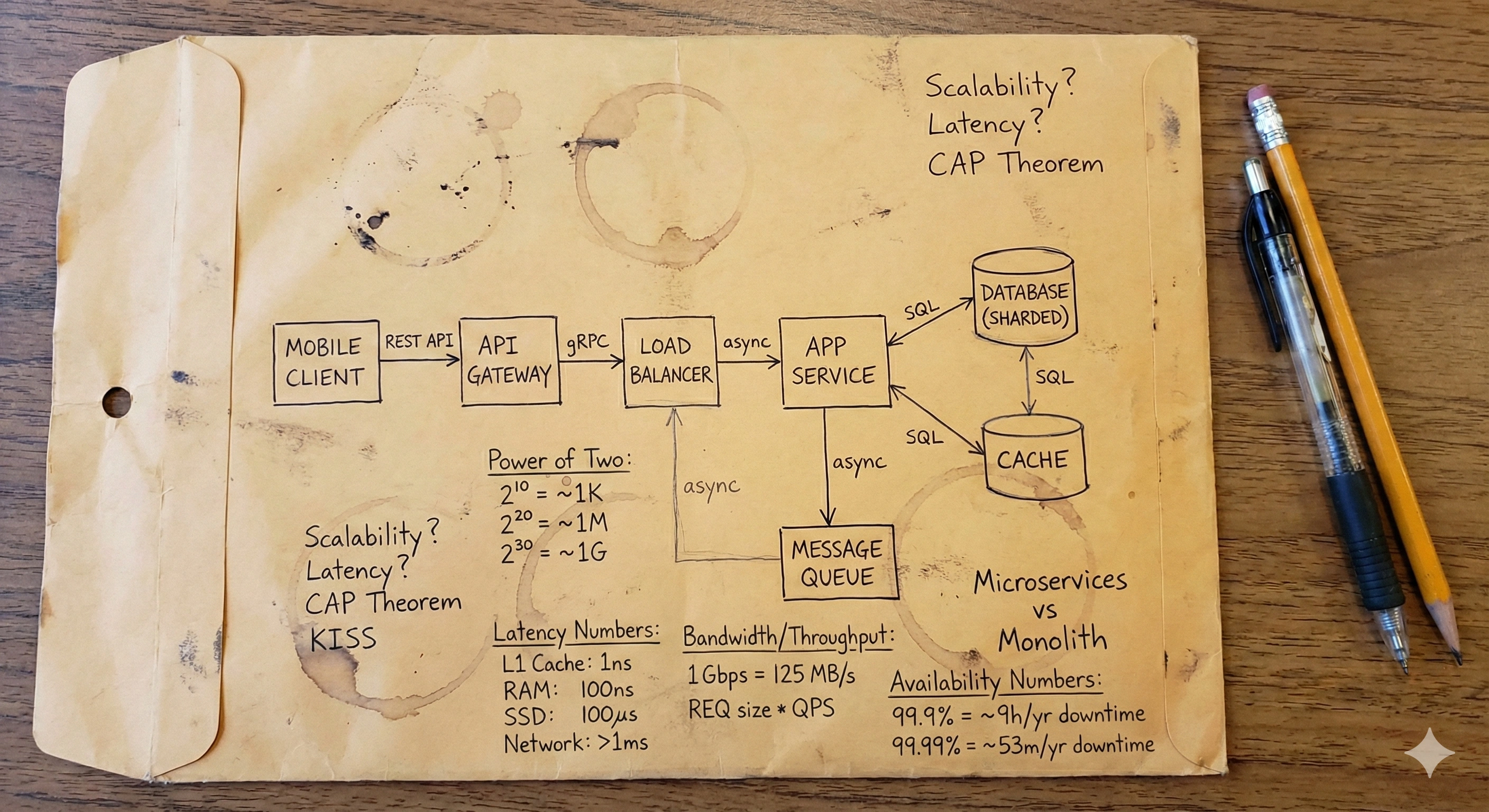 Back-of-envelope estimation calculation example