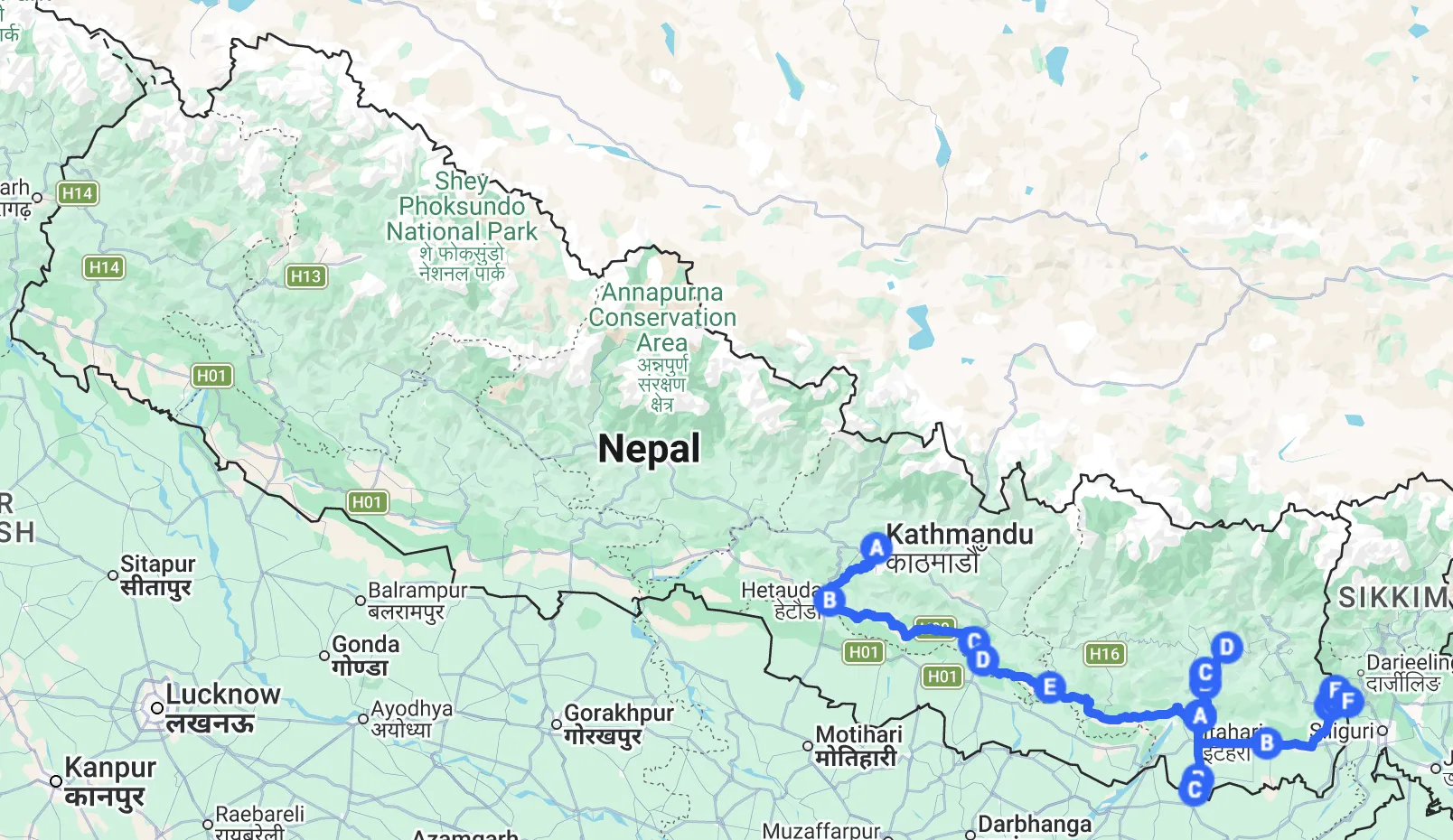 Remote work trip route