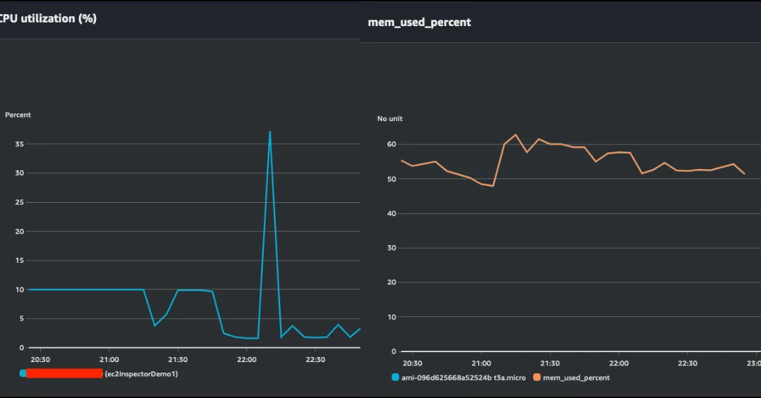 AWS Inspector resource utilization monitoring